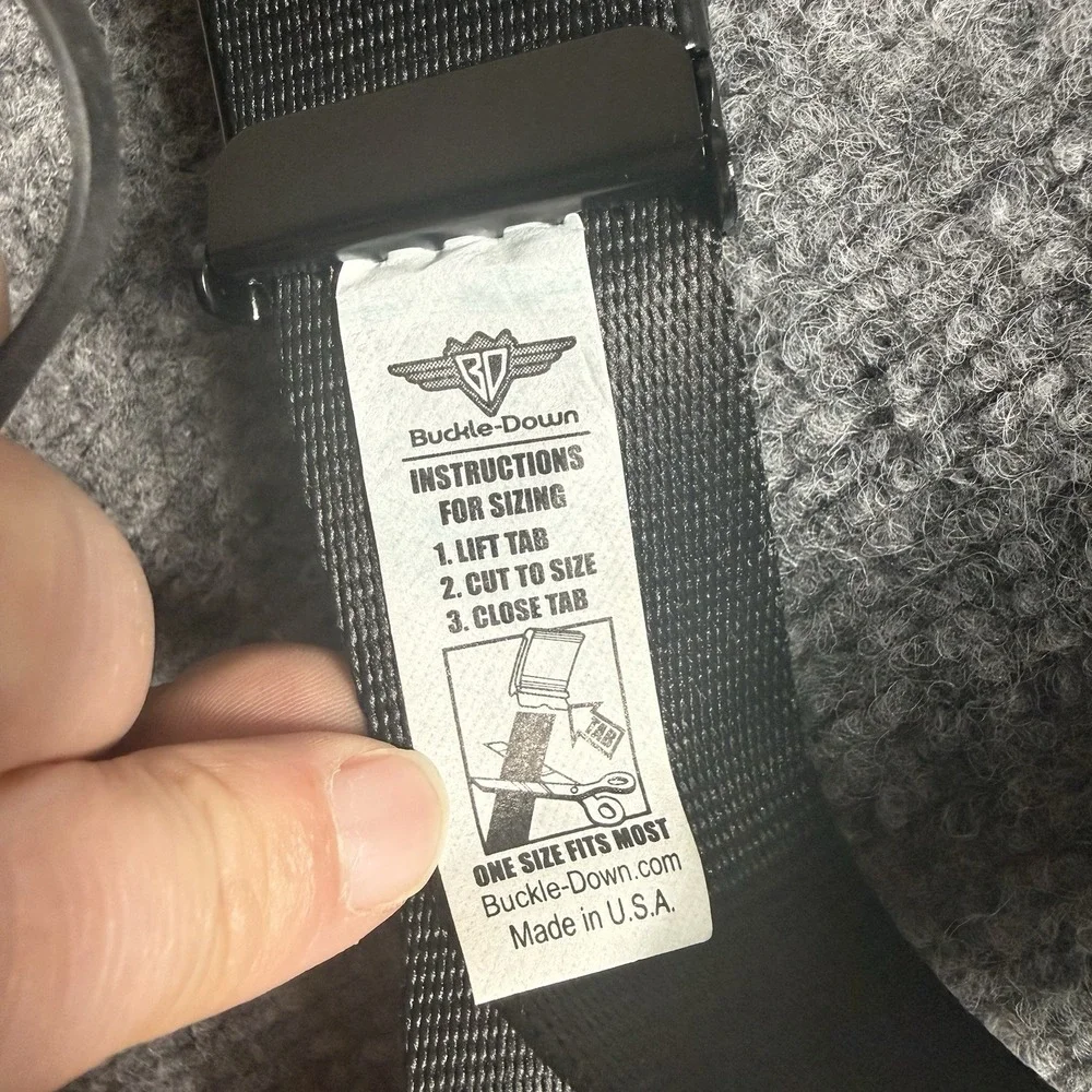Y2K Checkerboard Graphic Webbing Belt Black White Smiley Face Skater Grunge Emo